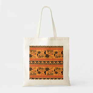 Egyptian Striped, Tribal Vintage Motif. Tote Bag