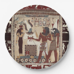 Egyptian Style, Ancient Egyptian Vintage Culture,  Paper Plate