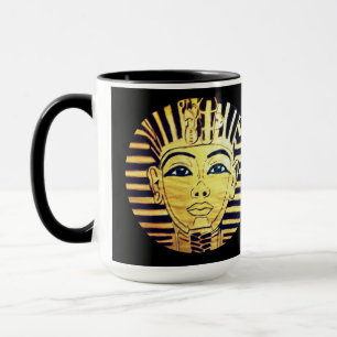 Egyptian Style Black and Gold Pharaoh  Coffee Mug