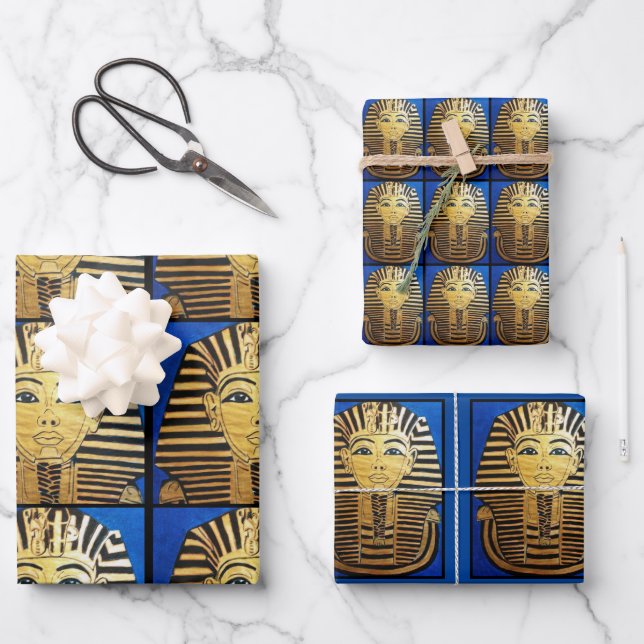 "Egyptian Style" Wrapping Paper Sheet Set (Front)