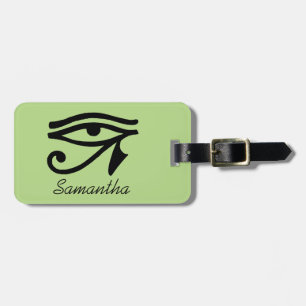 Egyptian Symbol: Wedjat Luggage Tag