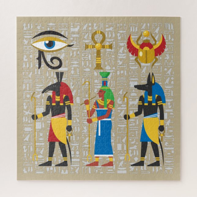 Egyptian Symbols Jigsaw Puzzle (Vertical)