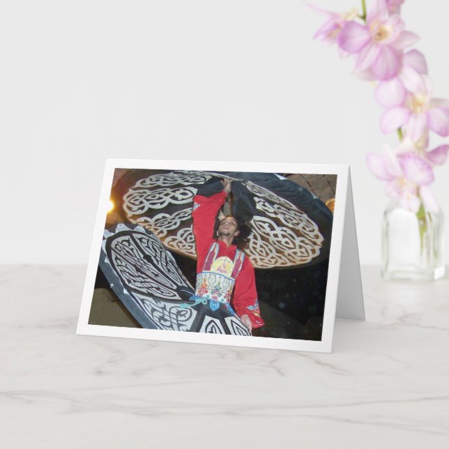 Egyptian Tanoura Dancer Card (Orchid)