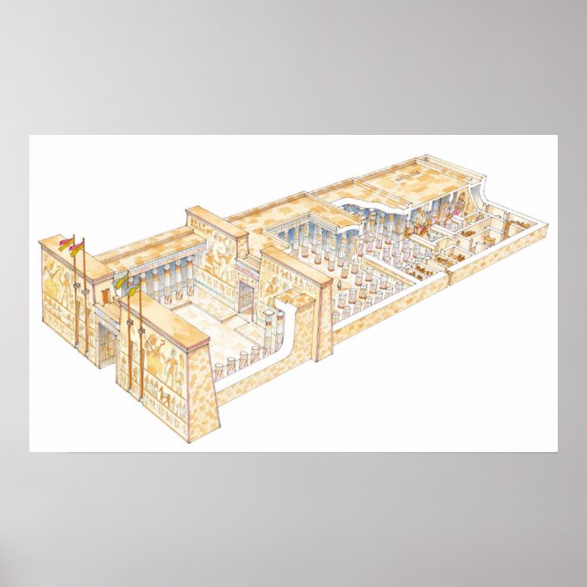 Egyptian Temple Poster (Front)