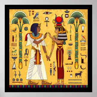 Egyptian Theme Graphic Art Poster