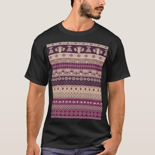 Egyptian Tribal: Ancient Seamless T-Shirt (Front)