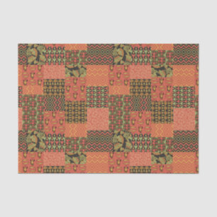 Egyptian Tribal Faux Patchwork Tissue Paper Sheet