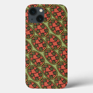 Egyptian Tribal Shield on Green iPad Case