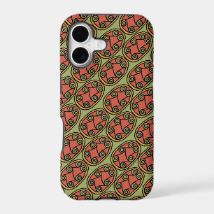 Egyptian Tribal Shield on Green iPhone 5/5s Case