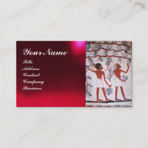EGYPTIAN VINEYARD WINE GRAPE HARVEST  White Pearl Business Card