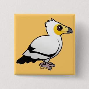 Egyptian Vulture 2 Inch Square Button
