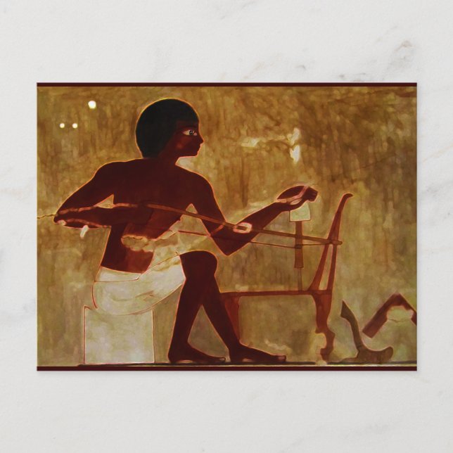 Egyptian Weaver Postcard (Front)