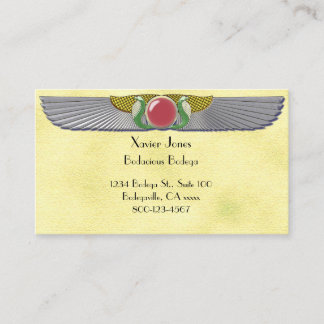 Egyptian winged disc 1 personalized business card