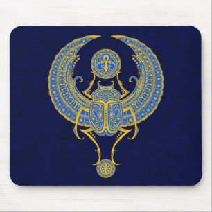 Egyptian Winged Scarab Mouse Pad