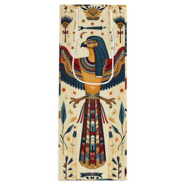 #EgyptianCoasters #PharaohCoasters #AncientEgyptDe Wine Gift Bag (Front)