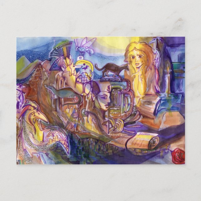 Egyptien night postcard (Front)