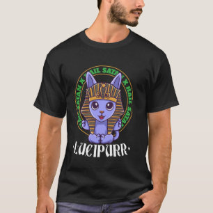 Egyptology Hieroglyphs Lucipurr Egyptian Mythology T-Shirt
