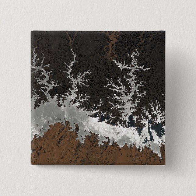 Egypt's Lake Nasser 2 Inch Square Button (Front)