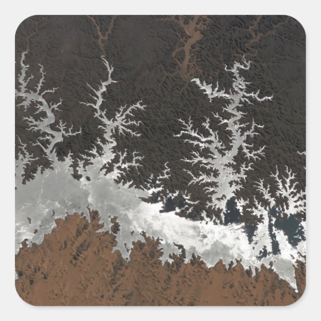 Egypt's Lake Nasser Square Sticker (Front)