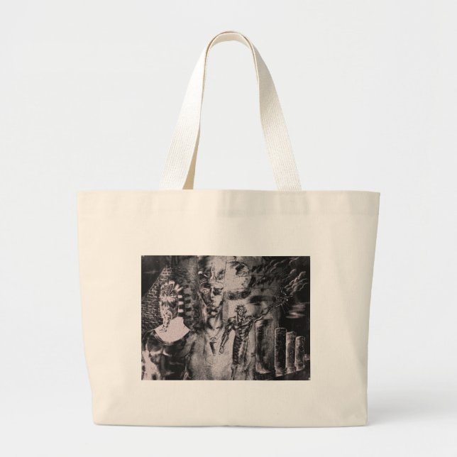 Egypty Large Tote Bag (Front)