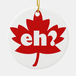 eh canada day ceramic ornament