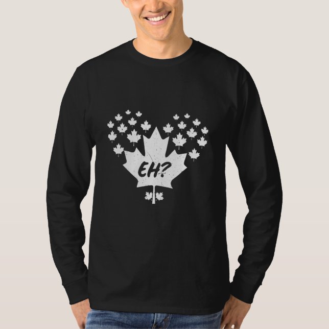 Eh Canada Maple Leaf Men Women T-Shirt (Front)