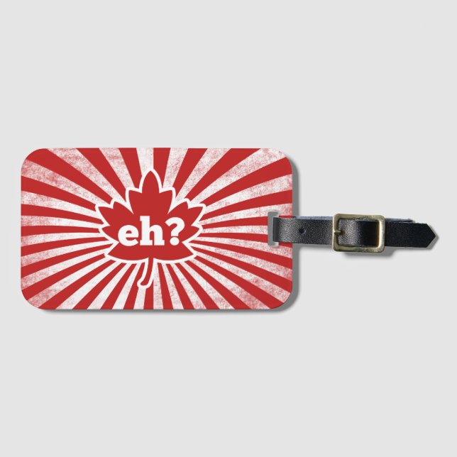 Eh for Canada Day Luggage Tag (Front Horizontal)