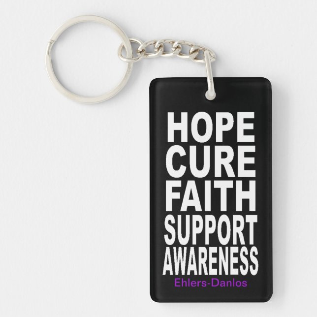 Ehlers Danlos Awareness Keychains (Front)