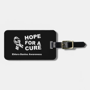 Ehlers-Danlos Awareness Zebra Ribbon Luggage Tag