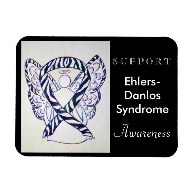 Ehlers-Danlos Syndrome Awareness Angel Magnet (Horizontal)