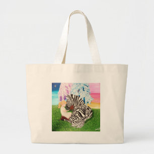 Ehlers Danlos Syndrome Awareness Art Large Tote Bag