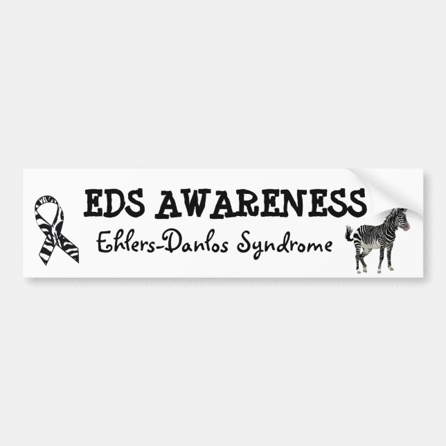 Ehlers-Danlos syndrome Awareness Bumper Sticker (Front)