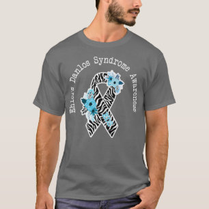 Ehlers Danlos Syndrome Awareness EDS Zibra Ribbon  T-Shirt