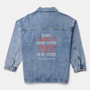 Ehlers Danlos Syndrome Awareness Walked Warrior Su Denim Jacket