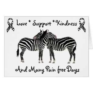 Ehlers-Danlos syndrome EDS Zebra Support Card