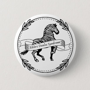 Ehlers Danlos Syndrome Warrior 2 Inch Round Button