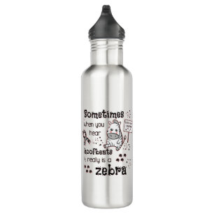 Ehlers-Danlos Syndrome Zebra Awareness 710 Ml Water Bottle