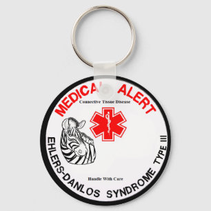 Ehlers Danlos Type 3 Medical Alert Keychain
