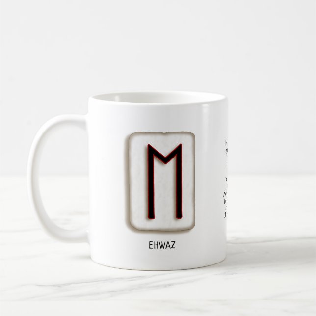 Ehwaz RuneStone Mug (Left)