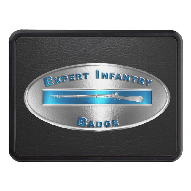EIB - Expert Infantryman Badge  Trailer Hitch Cover (Front)