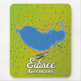 Eibsee Germany travel poster. Mouse Pad