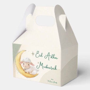 Eid  Al Adha Dusty Green cute Sheep Dinner  Favor Box