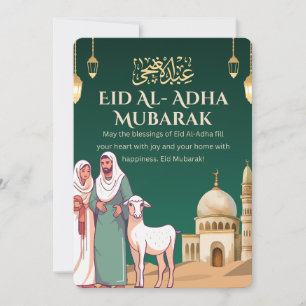 Eid al-Adha Mubarak Greeting Card