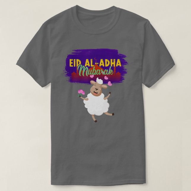 Eid Al Adha Mubarak Kareem Funny Happy Eid Adha 20 T-Shirt (Design Front)