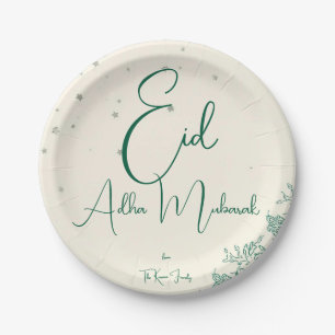 Eid  Al Adha Sage Green Dinner  Paper Plate