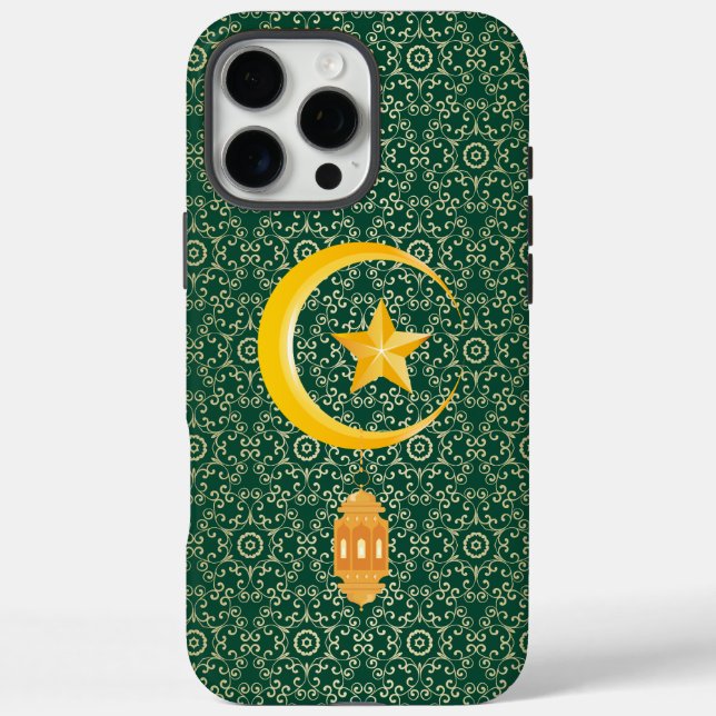 Eid al Fitr Mubarak Ramadan Kareem Moon Star Case-Mate iPhone Case (Back)