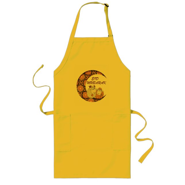 eid aladha mubarak 2023 long apron (Front)