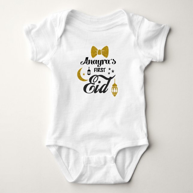 Eid Baby Suit Bodysuit (Front)