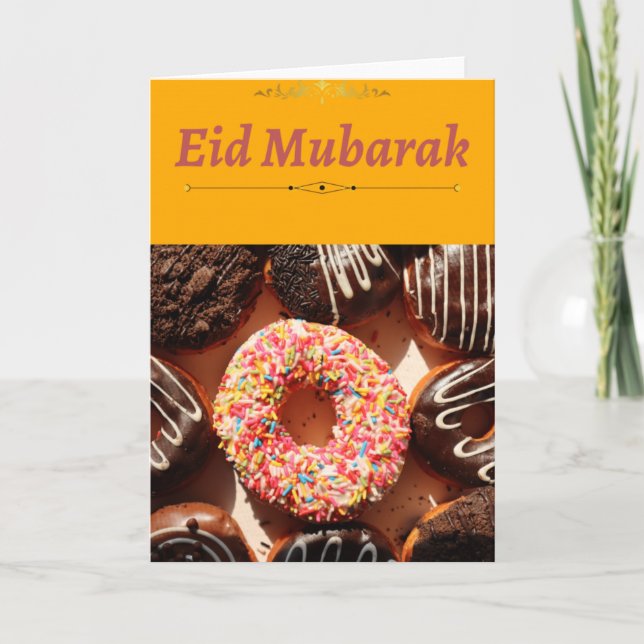 Eid cards| luxury Eid Mubarak Cards| Greeting Card (Front)