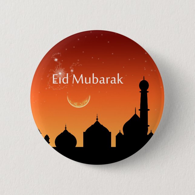 Eid Evening Sky - Button (Front)